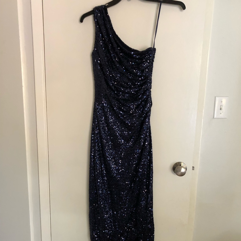 Navy sequin dress by Lauren from Ralph Lauren